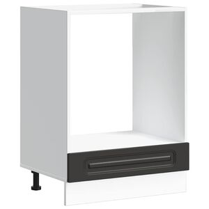 vidaXL Oven Cabinet "Kalmar" Black Engineered Wood