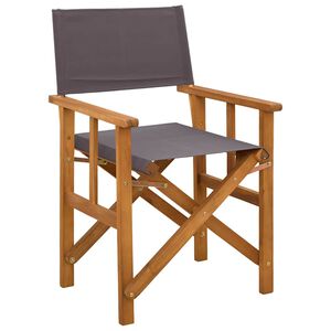 vidaXL Director's Chairs 2 pcs Solid Acacia Wood