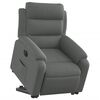 vidaXL Electric Stand up Recliner Chair Dark Grey Fabric