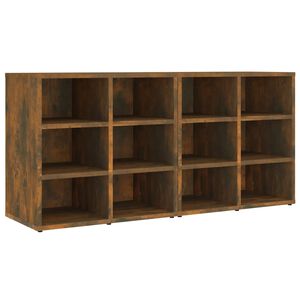 vidaXL Shoe Cabinets 2 pcs Smoked Oak 52.5x30x50 cm