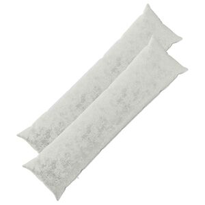vidaXL Throw Pillow 2 pcs HEERLEN Light Grey 40 x 145 cm Flannel