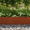 vidaXL Lawn Edging 30 pcs Rusty 103 x 0.05 x 20 cm Weathering Steel