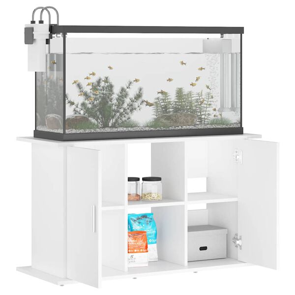 vidaXL Aquarium Stand White 101x41x58 cm Engineered Wood