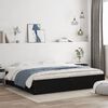 vidaXL Bed Frame with Drawers without Mattress Black 180x200 cm Super King
