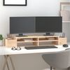 vidaXL Monitor Stand 100x27.5x15 cm Solid Wood Pine