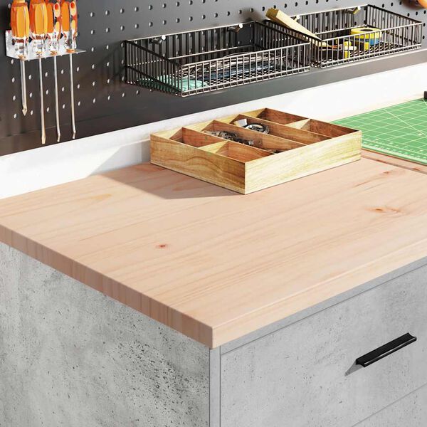 vidaXL Garage Storage Cabinet Concrete Grey 60x51x85 cm Solid Wood Pine