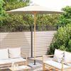 vidaXL Garden Parasol Cream White &Oslash; 270 x 260 cm Bamboo