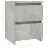 vidaXL Bedside Cabinet Concrete Grey 30x30x40 cm Engineered Wood
