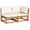 vidaXL 10 Piece Garden Lounge Set with Cushions Solid Wood Acacia