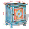 vidaXL Nightstand Solid Mango Wood Blue