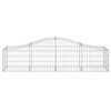 vidaXL Arched Gabion Baskets 7 pcs 200x50x40/60 cm Galvanised Iron