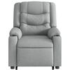 vidaXL Stand up Massage Recliner Chair Light Grey Fabric