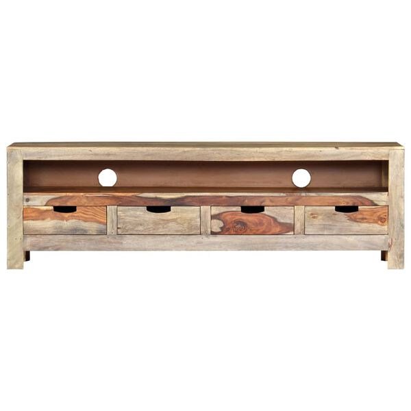 vidaXL TV Cabinet Solid Acacia Wood 130x30x40 cm
