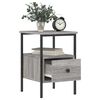 vidaXL Bedside Cabinets 2 pcs Grey Sonoma 34x36x50 cm Engineered Wood
