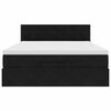 vidaXL Ottoman Bed with Mattress Black Double Velvet