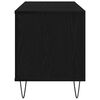 vidaXL Record Cabinet Black Oak 100 x 38 x 48 cm Engineered Wood