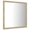 vidaXL LED Bathroom Mirror Sonoma Oak 40x8.5x37 cm Acrylic