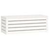 vidaXL Storage Box White 89x36.5x33 cm Solid Wood Pine