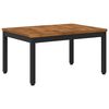 vidaXL Coffee Table NAARDEN Natural and Black 49 x 68.5 x 36 cm
