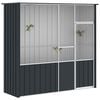 vidaXL Bird Cage Anthracite 215x78x200 cm Galvanised Steel