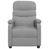 vidaXL Massage Chair Light Grey Fabric
