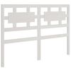 vidaXL Bed Frame without Mattress White 135x190 cm Double Solid Wood