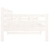 vidaXL Day Bed without Mattress White Solid Wood Pine 90x190 cm Single