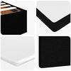 vidaXL Ottoman Bed with Mattress Black King Single Fabric