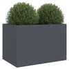 vidaXL Planter Anthracite 62x47x46 cm Steel