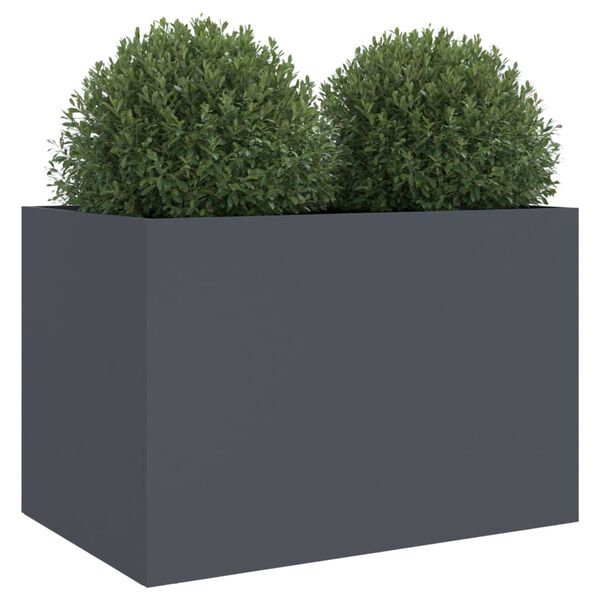 vidaXL Planter Anthracite 62x47x46 cm Steel