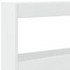 vidaXL Headboard Cabinet with LED White 180x17x102 cm