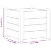 vidaXL Garden Raised Bed PP White 43x43x35 cm