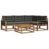 vidaXL Outdoor Sofa Set 5 pcs Natural and Anthracite