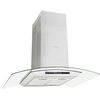 vidaXL Island Range Hood 90 cm LCD Display Touch Sensor 756 m&sup3;/h LED