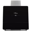 Black Tempered Glass Range Hood with Display 600 mm