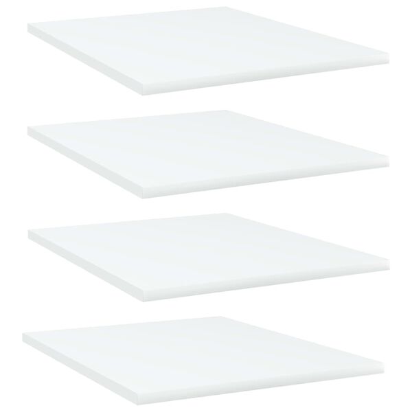 vidaXL Bookshelf Boards 4 pcs White 40x50x1.5 cm Engineered Wood