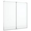 vidaXL Magnetic Whiteboard Foldable 100x100x1,7 cm Aluminium
