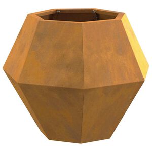 vidaXL Planter 2 pcs Rusty 50 x 50 x 40 cm Weathering Steel