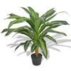 vidaXL Fake Plant | Green and Yellow | Plastic and Iron Wire | 90 cm Tall