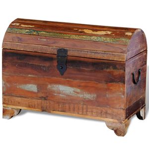 vidaXL Storage Chest | Multicolour | Reclaimed multi-colour solid wood | Medium