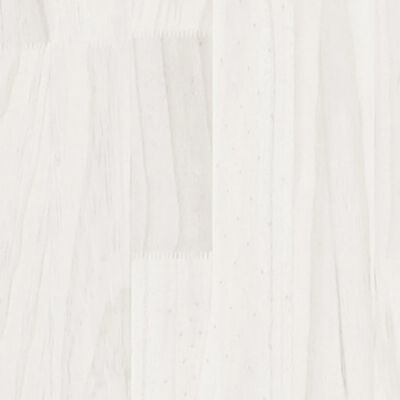 vidaXL 3-Tier Book Cabinet White 40x30x105 cm Solid Pinewood