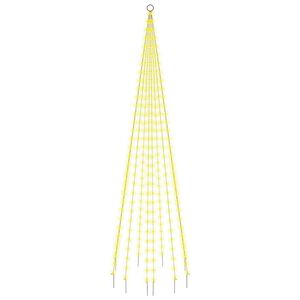 vidaXL Christmas Tree on Flagpole Warm White 310 LEDs 300 cm