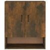 vidaXL Wall Cabinet Smoked Oak 60x31x70 cm Engineered Wood