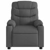 vidaXL Massage Recliner Chair Dark Grey Fabric