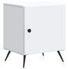 vidaXL Bedside Cabinet White 43 x 34.5 x 50 cm Engineered Wood