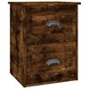 vidaXL Wall-mounted Bedside Cabinets 2 pcs Smoked Oak 41.5x36x53cm