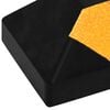 vidaXL Reflective Parking Blocks 2 pcs 56x15x10 cm Rubber