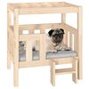 vidaXL Dog Bed 65.5x50.5x70 cm Solid Wood Pine