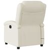 vidaXL Electric Massage Recliner Chair Cream Faux Leather
