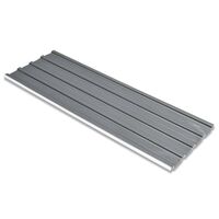 vidaXL Roof Panels 12 pcs Galvanised Steel Grey